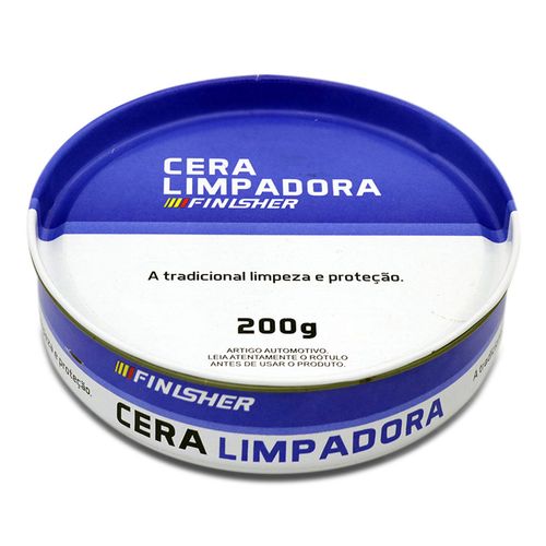 CERA EM PASTA LIMPADORA ELIMINA CONTAMINAÇÕES DA PINTURA FINISHER 200G