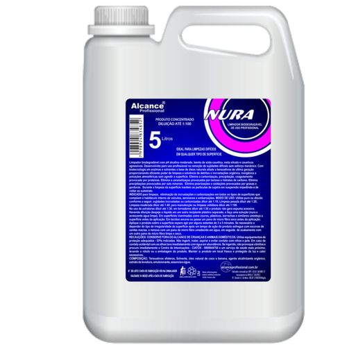 NURA SUPER LIMPADOR BIODEGRADAVEL CONCENTRADO 5L ALCANCE