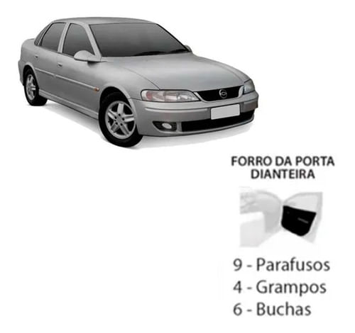 Kit Presilha Forro Porta Dianteira Vectra 1997 A 2005