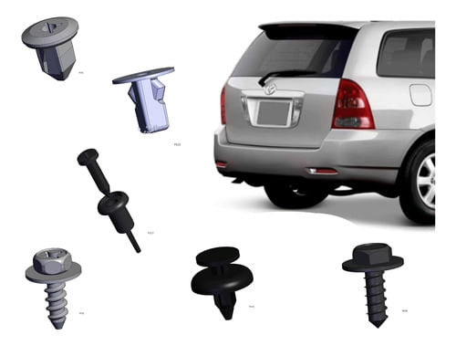 Kit Presilha Parachoque Fielder 2002 A 2008 Traseiro