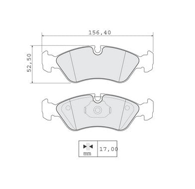 Pastilha de freio dianteira Astra Calibra Omega Suprema Vectra 1994 a 2011 SYL S1081