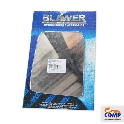 Lente Espelho de Retrovisor Direito Kombi Clipper 1998 em diante Blawer 1008 - D Lado Passageiro