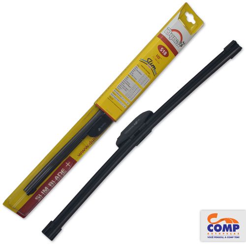 Palheta DYNA Slim Blade 18” Palio Siena Strada Uno EcoSport Fiesta Agile Astra Celta Corsa Montana Prisma Vectra I30 Clio Corolla 1984 em diante S18