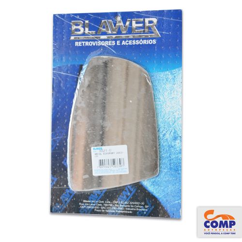 Lente de Espelho Retrovisor Direito Ecosport 2013 em diante 3021 - D Blawer Lado Passageiro