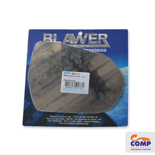 Lente de Espelho Retrovisor Direito Agile Montana Blawer 2021 - D Lado Passageiro