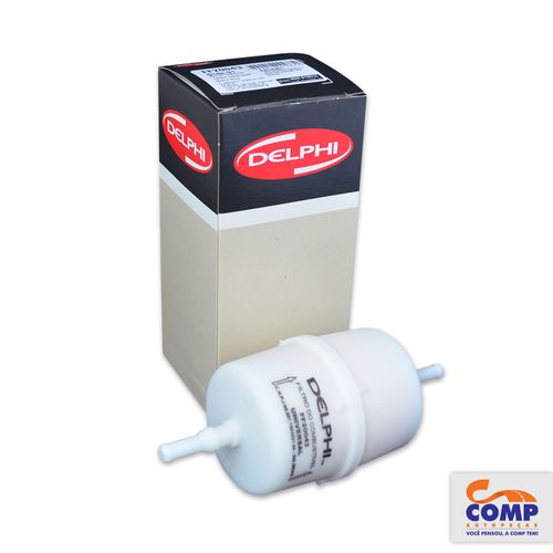 Filtro de Combustível Delphi Gol Passat Quantum Santana Fusca Brasilia Voyage Prêmio Tempra Uno Escort Kadett Opala + Carros 1970 em diante FF20043