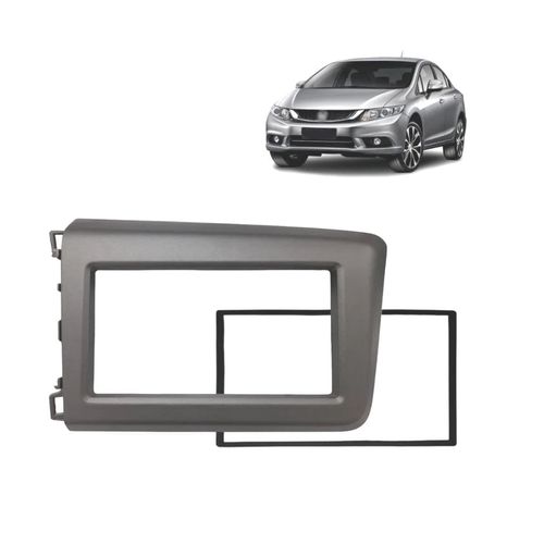 Moldura Painel 2 Din Honda Civic 2012 a 2016