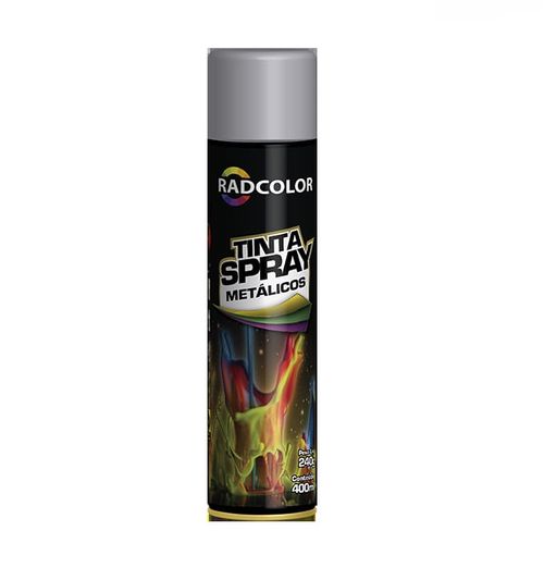 Tinta Spray Radcolor Preto Metálico 400 ml RADNAQ RC2140