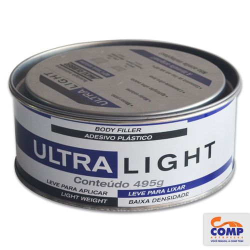 Massa Carplast Adesivo Ultra Light + Líquido Catalisador