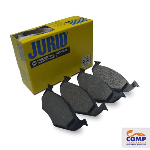 Pastilha de Freio Dianteiro Volkswagen Gol Geração V Novo Gol Fox Polo Voyage 2002 em diante Jurid HQJ-2185 Sistema Bosh FSII
