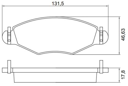 Pastilha de Freio Dianteira 206 207 306 Hoggar 1988 em diante Jurid HQJ2187 sistema Bosch / Bendix Com Alarme