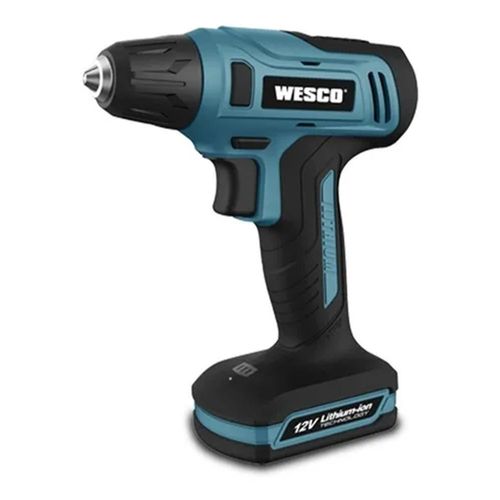 Furadeira sem fio de 10mm Wesco WS2550K 12V + acessórios 110V/220V
