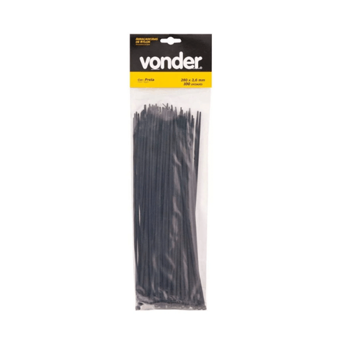 ABRAÇADEIRA DE NYLON 100X2,5 PRETA CJ C/100 VONDER