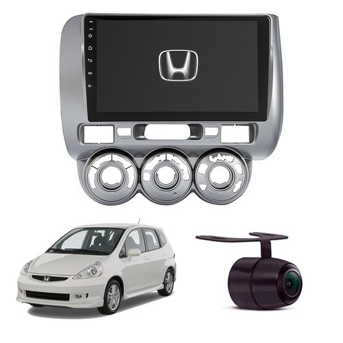Central Multimidia Android Fit 2003 04 05 06 07 2008 Gps Wifi Camera Bt Carplay E Android Auto