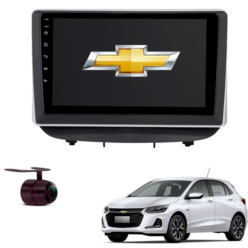 Central Multimidia Android 9 Polegadas Onix Flex, Lt 2020 21 22 23 Gps Wifi Camera Bt Carpla