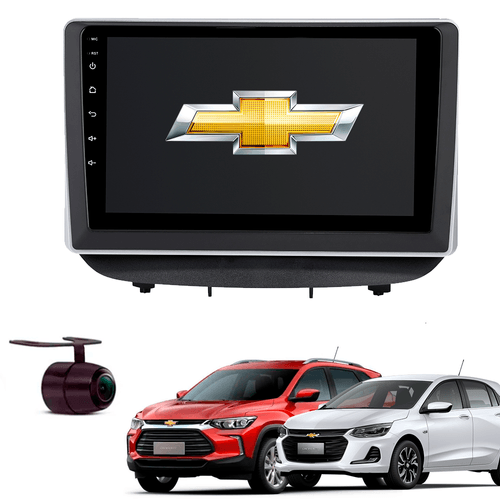 Central Multimidia Android 9 Polegadas Onix Tracker Flex, Lt 2020 21 22 23 Gps Wifi Camera Bt Carpla