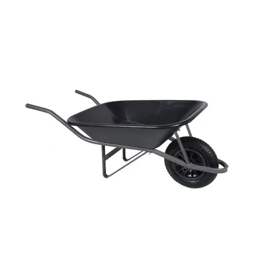 Carrinho de Mão com caçamba Plástica 60L Metasul Preto