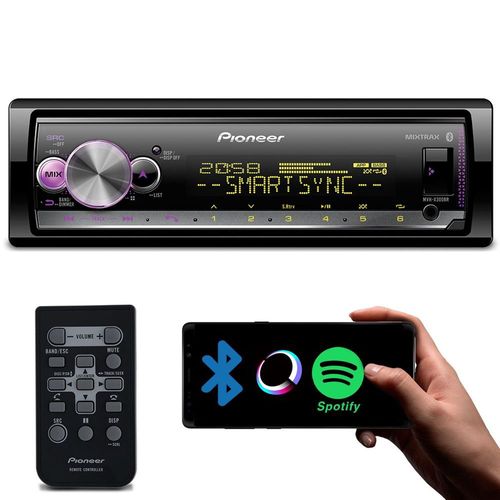 Aparelho De Som Automotivo Pioneer Media Receiver MVH-X3000BR Bluetooth, USB, Rádio