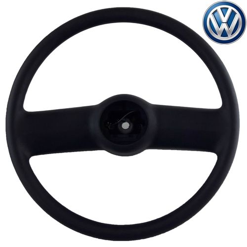Volante de Direção sem Tampa de Buzina - Kombi Todos 98 até 2014 - Original Volkswagen