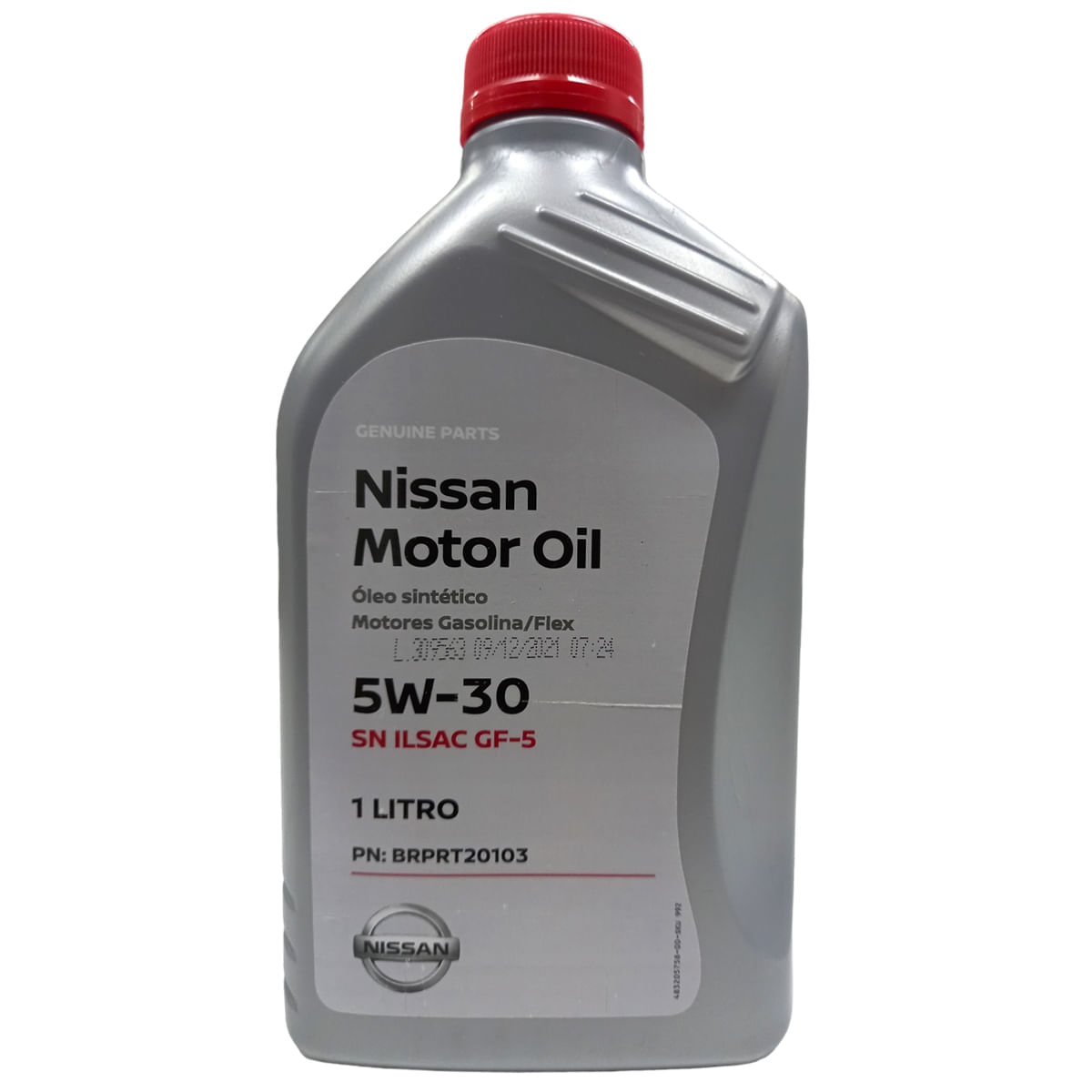 Óleo Lubrificante do Motor Original Nissan 5W30 GF5 API SN 100% Sintético Aplicado nos Veículos (Tiida, March, Versa, Sentra, Livina