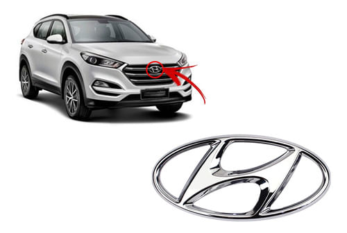 Emblema Grade Dianteira Hyundai New Tucson 2018 Em Diante