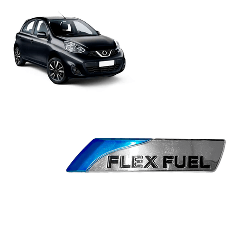 Emblema Flex Fuel Nissan Versa Livina March