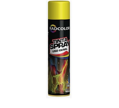 Tinta Spray Radcolor Amarelo Uso Geral 400 ml Radnaq RC2110