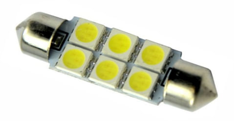LAMPADA LED TORPEDO 6SMD 41MM - TP5027