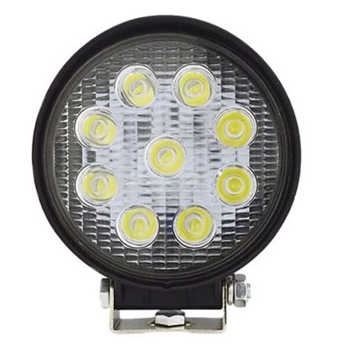 FAROL AUXILIAR LED REDONDO 9 LED S 27W - TP6002