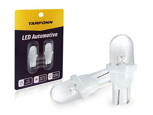 LAMPADA LED PINGO BASE ESMAGADA 1LED 12V T10 - TP5042