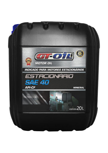 OLEO MOTOR 40  CARGA PESADA  DIESEL  GT OIL BALDE 20 LITROS - TX3087