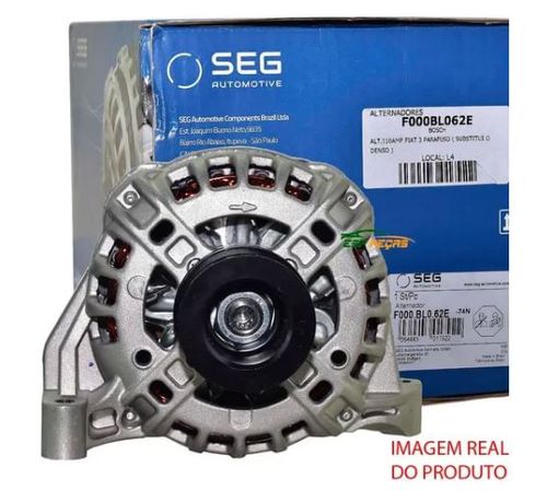 ALTERNADOR BOSCH FIAT PALIO/STRADA/SIENA 1.0-1.4 FIRE 12V 110AMP (SEG)- SF000BL062E