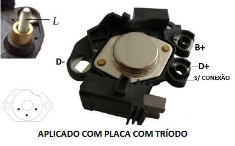 REGULADOR VOLTAGEM ALTERNADOR CORSA 1.0 1.4 1.6 C/AR TODOS 94 .. - IKR5820