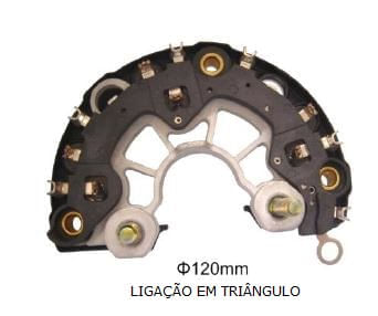 PLACA RETIFICADORA ALTERNADOR FORD COURIER  KA 2009 - IKR3672