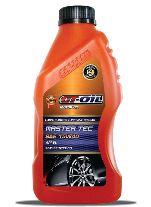 OLEO MOTOR 15W40 SEMI SINTETICO  API-SL   GT OIL  1 LITRO  - TX2027
