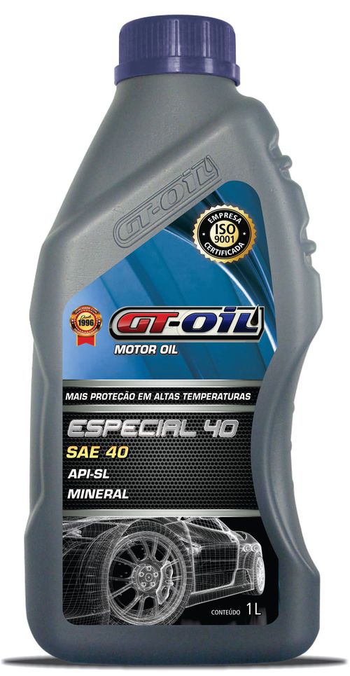 OLEO MOTOR   SAE 40    GASOLINA    MINERAL  FUSCA/KOMBI/CORCEL GT OIL   1 LITRO - TX1127