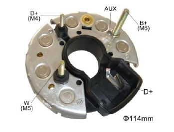 PLACA RETIFICADORA ALTERNADOR SCANIA/MB/MAXION /MF/KOMATSU BOSCH 95A - IKR3541