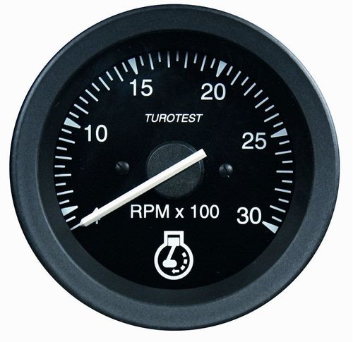 TACOMETRO 3000RPM 12V.  TRATOR VALTRA  80 MM - TUROTEST - TUR301238