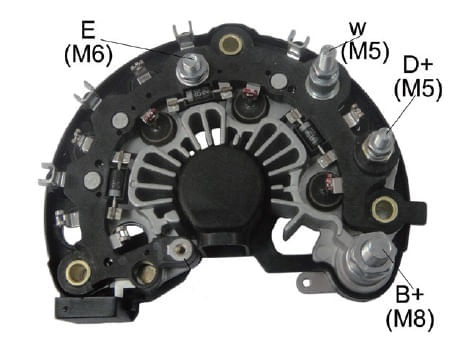 PLACA RETIFICADORA ALTERNADOR TRATORES VALTRA BH180 - IKR3780