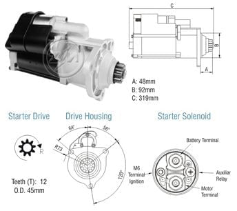 MOTOR PARTIDA BOSCH SCANIA SERIE 5 24V  - ZM8013701