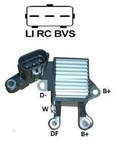 REGULADOR DE VOLTAGEM RANGE ROVER SPORT 2.7 DIESEL  DISCOVERY III 4.4 ALTERNADOR NIPPONDENSO - IKRO - IK5690