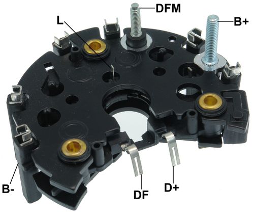PLACA RETIFICADORA ALTERNADOR FORD FIESTA COURIER 90A - GA1570