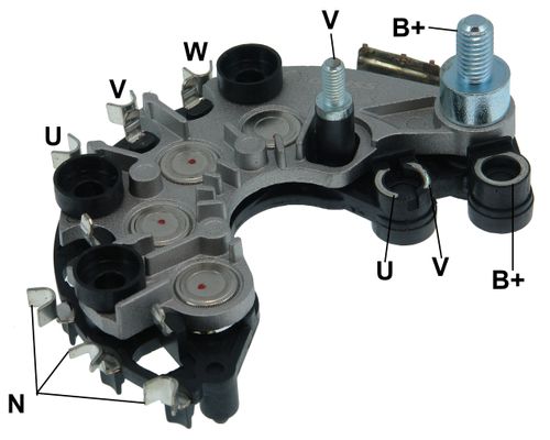 PLACA RETIFICADORA ALTERNADOR S10 FRONTIER VALEO 100A - GA1823