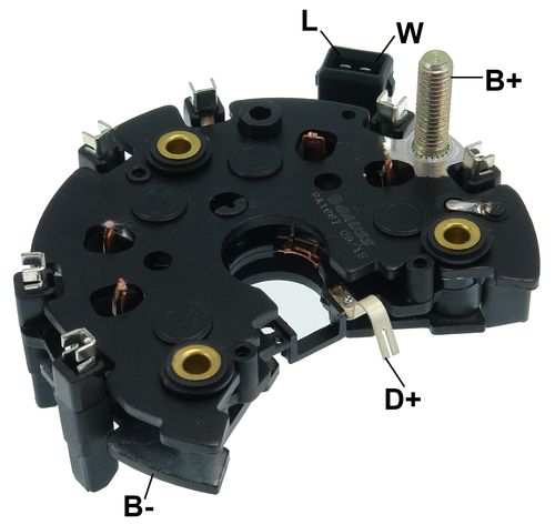 PLACA RETIFICADORA ALTERNADOR MB VW GOLF JETTA BOSCH 90A - GA1667