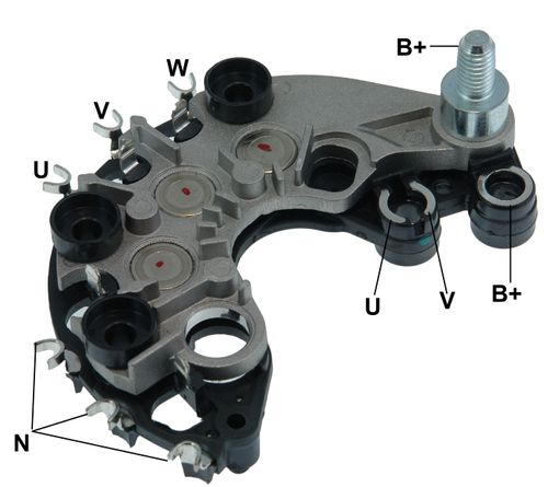 PLACA RETIFICADORA ALTERNADOR RENAULT CLIO MEGANE VALEO 120A - GA1809