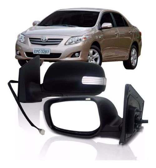 RETROVISOR TOYO/COROLLA 08/12 ELETRICO SEM SETA LADO ESQUERDO  - RX7767LE