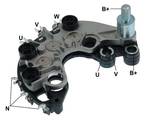 PLACA RETIFICADORA ALTERNADOR GOL FOX GOLF POLO VALEO 85A - GA1883