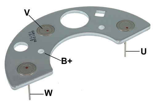 PLACA RETIFICADORA ALTERNADOR AGRALE FORD MF 55A - GA1004