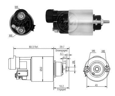 AUTOMATICO RELE MOTOR PARTIDA DENSO HONDA FIT-CITY - ZM6708
