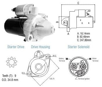 MOTOR PARTIDA BOSCH HILUX 3.0 05..12V  - ZM8097801